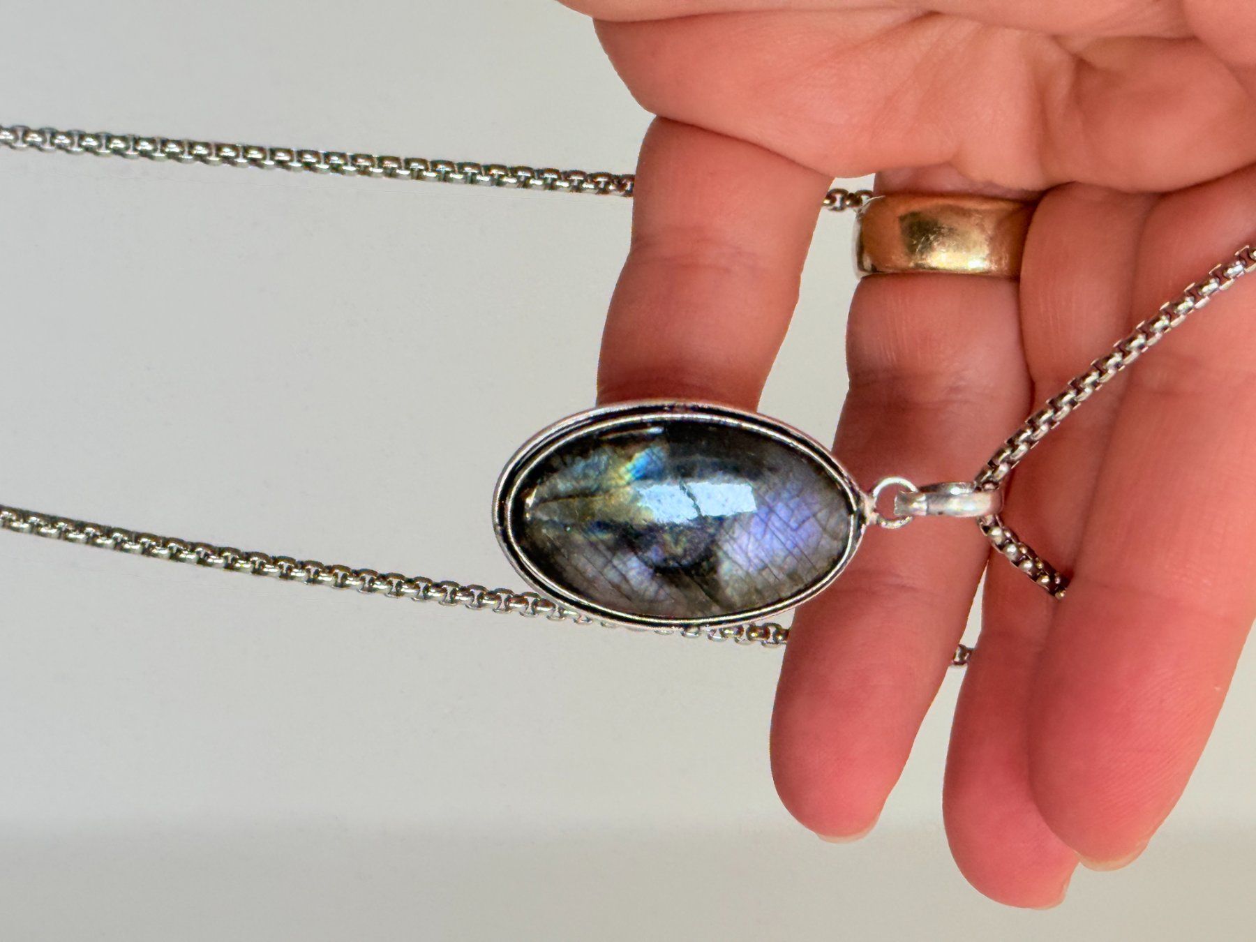 Catenine: Collier femme Labradorite – Nuovo e nell'imballaggio originale da Genève venduto da AGBERG 6