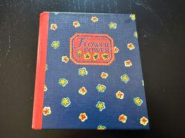 Flower Power Ordner, Vintage Adressregister A-Z, Top!