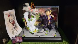 First 4 Figures Okami / Okamiden Chibiterasu Resin Statue