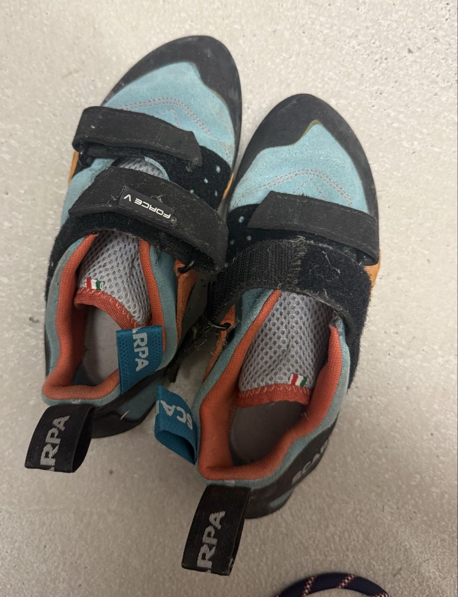 Scarpa Damenschuhe: Scarpa Force V Climbing Shoes Size 37.5 – Neu (gemäss Beschreibung) aus Buchs AG von sxf96