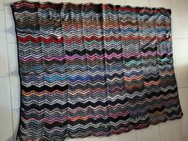 Extra weiche handgefertigte Strickdecke 130x170cm