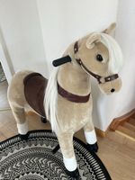 Reitpferd auf Rollen Plüschpferd braun sehr guter Zustand