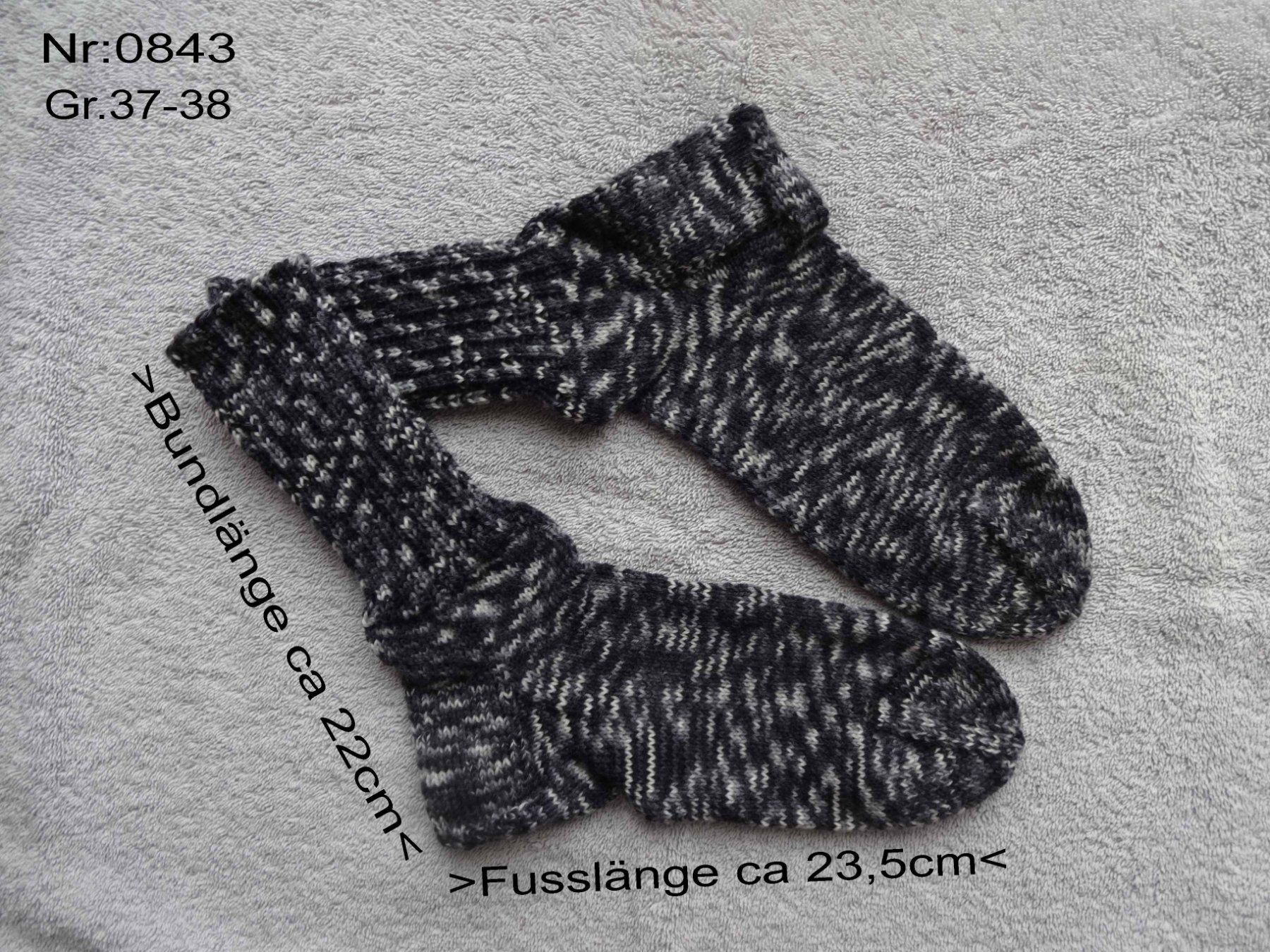 Calze: Socken handgestrickt  Gr.37-38 – Nuovo (secondo la descrizione) da Bollodingen venduto da happyday11