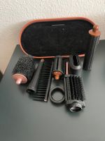 Hairstyle attachments black rose gold case Dyson