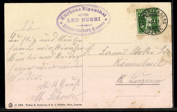 Cartoline postali: AK Schwarzenberg /LU, Kurhaus Eigenthal – Usato da Berlin venduto da bartko-reher 1