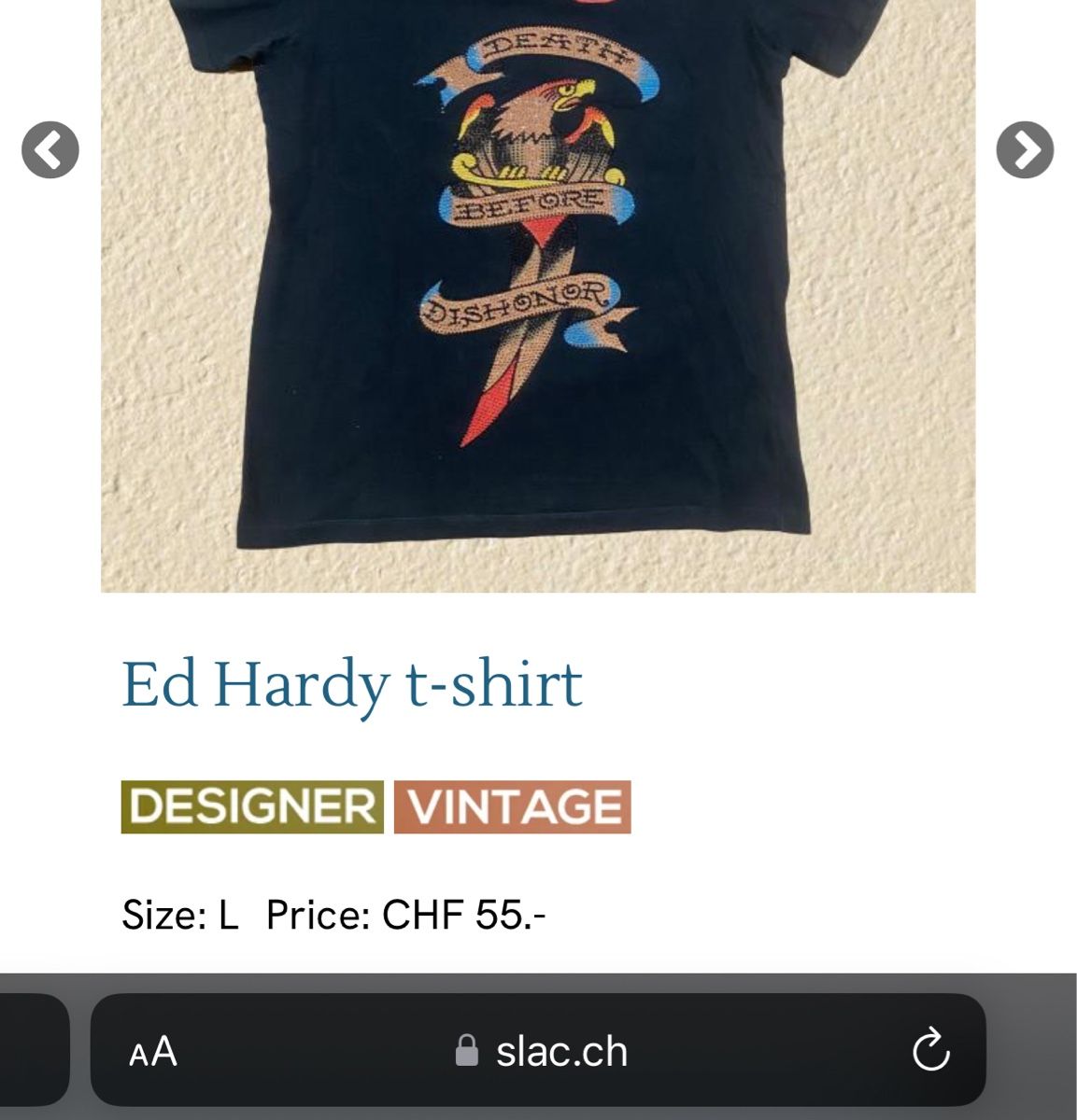 Ed Hardy T-shirt: Seltenes Ed Hardy t shirt – Nuovo (secondo la descrizione) da St. Gallen venduto da sourced_limited 4