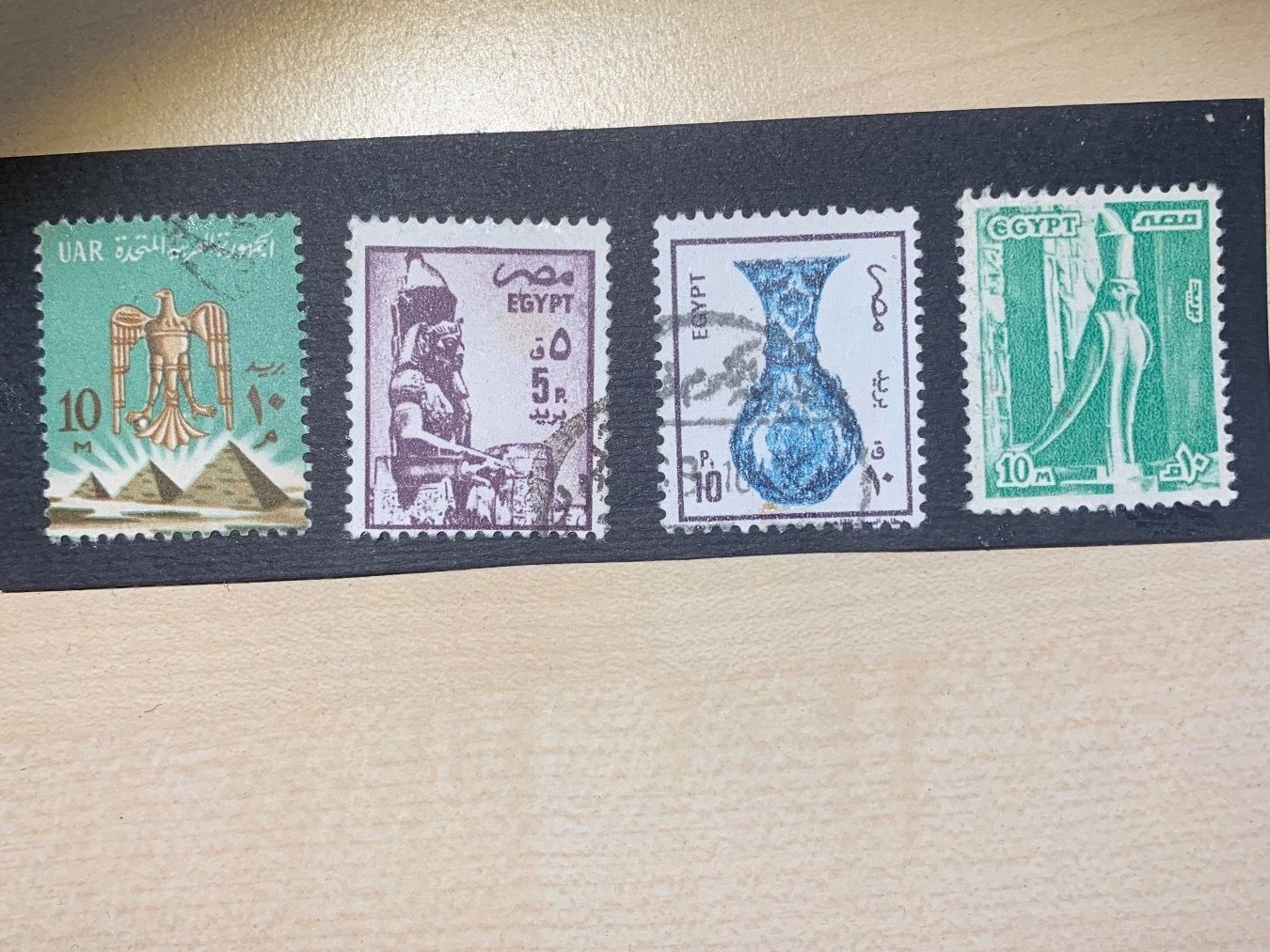 Tutti i francobolli: Ägyptische Briefmarken 8x – Usato da Wiggen venduto da Antoniotto 1