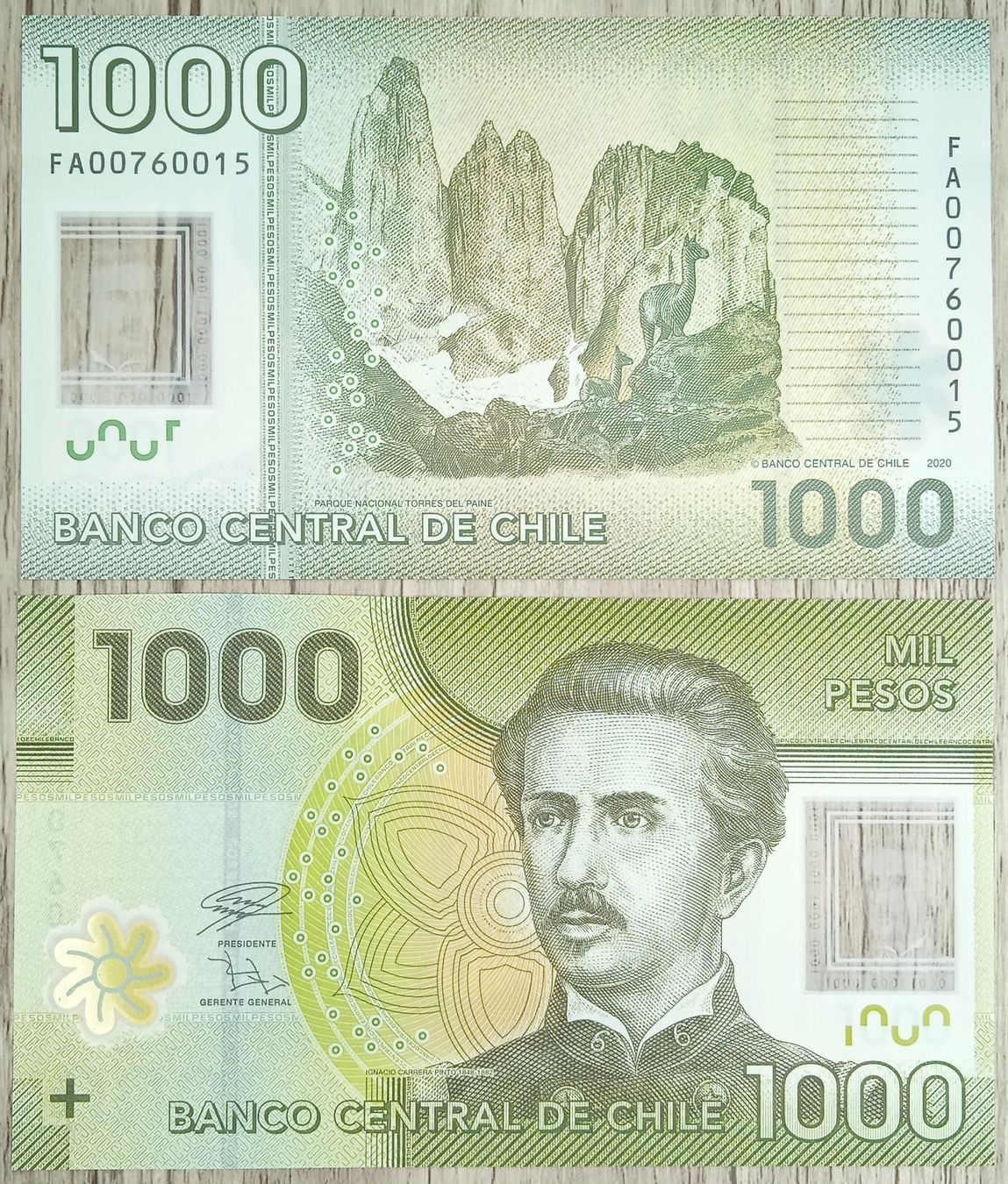 Banconote: Chili 1000 Pesos Polymer UNC _1 – Nuovo (secondo la descrizione) da Cousset venduto da Patricio77