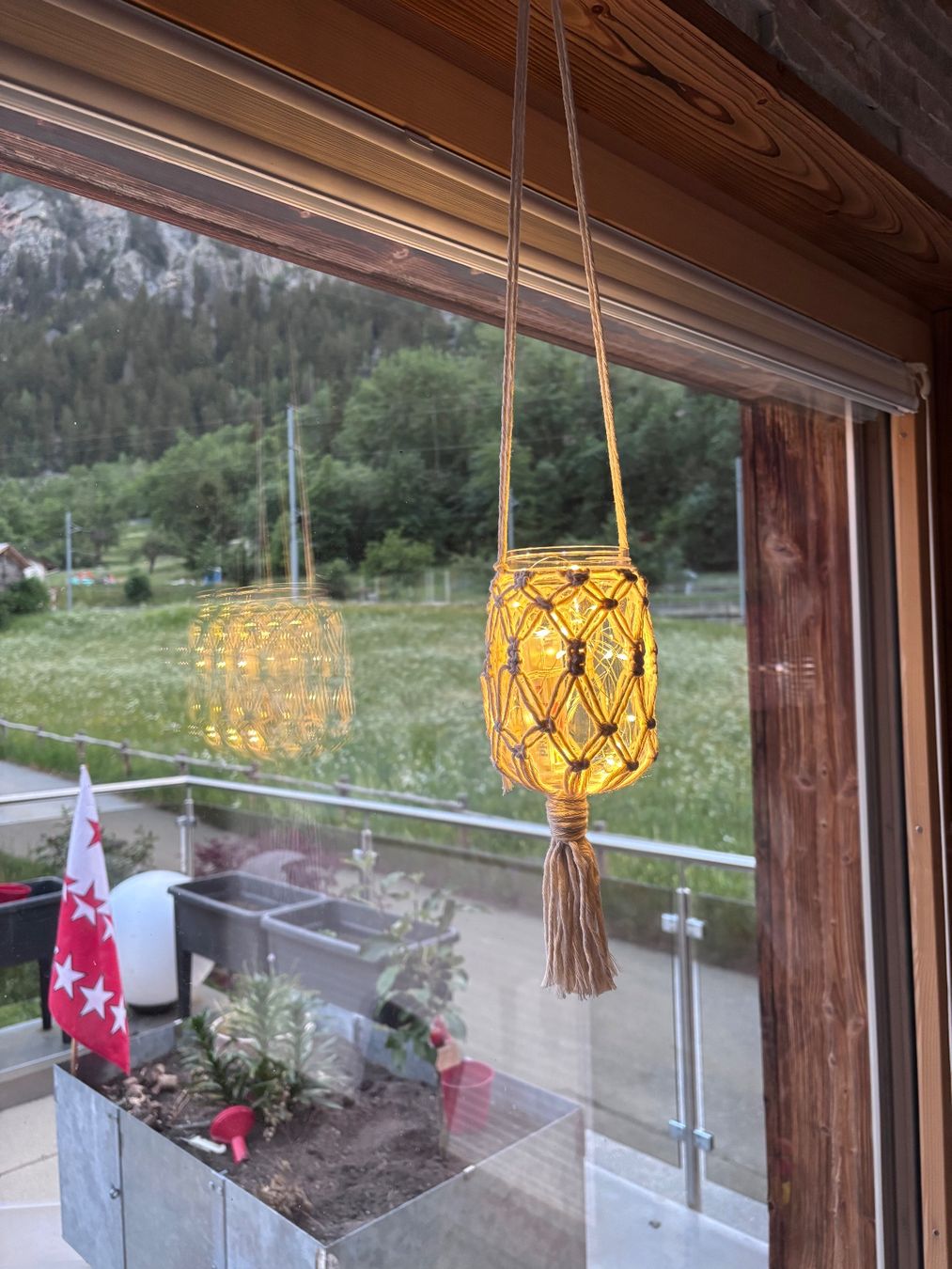 Lanterne: Makramee Lampion Neu! – Nuovo (secondo la descrizione) da St. Niklaus VS venduto da loumonrohandmade 1