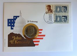 Numisbrief John F. Kennedy ab 1 Fr. !!
