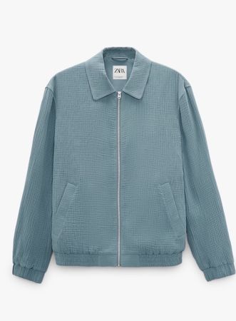 Bomberjacke im Knitterlook von Zara Gr. XL NEU