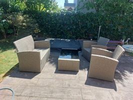 Garten-/Sommerlounge in Rattanoptik