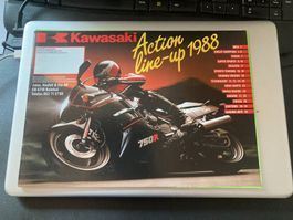 Prospekt von Kawasaki Modelle 1988