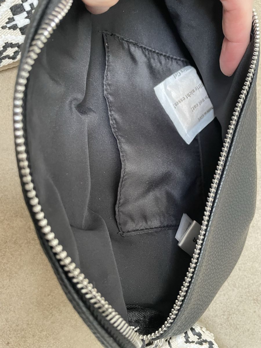 Borse da donna: Gürteltasche schwarz Lederimitat mit Stoffgurt – Nuovo (secondo la descrizione) da Bronschhofen venduto da Sommernacht03 2
