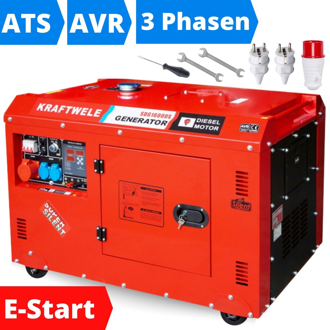 Stromgeneratoren: 16kVA E-Start Diesel Stromerzeuger Generator 400V 230V – Neu und originalverpackt aus Wallenwil von toesstal-vertrieb 8