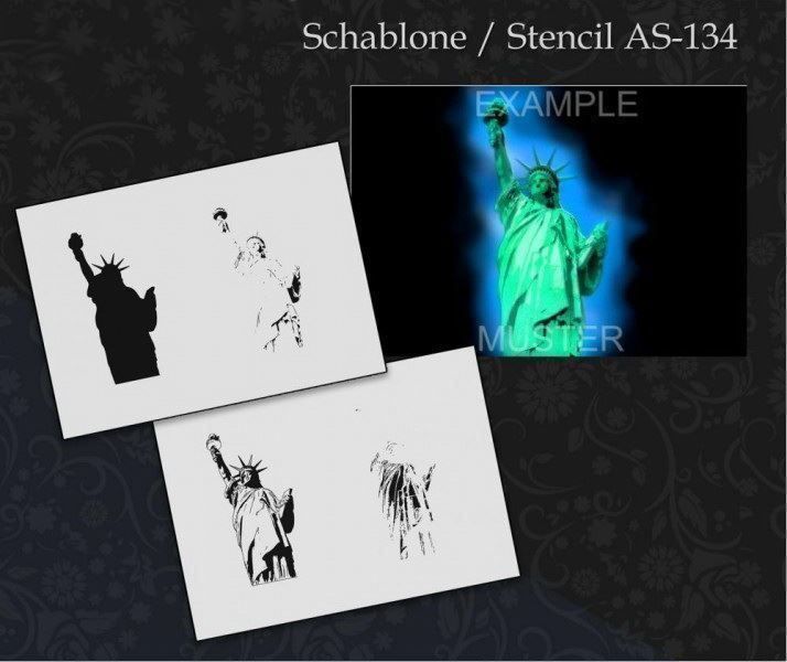 Sciablone: SALE => Step by Step AirbrSchab. Freiheitsstatue – Nuovo e nell'imballaggio originale da Zürich venduto da airbrush-and-more