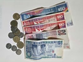 Singapore Noten und Münzen
