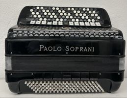 Accordéon Paolo Soprani gradin, noir, fonctionne très bien