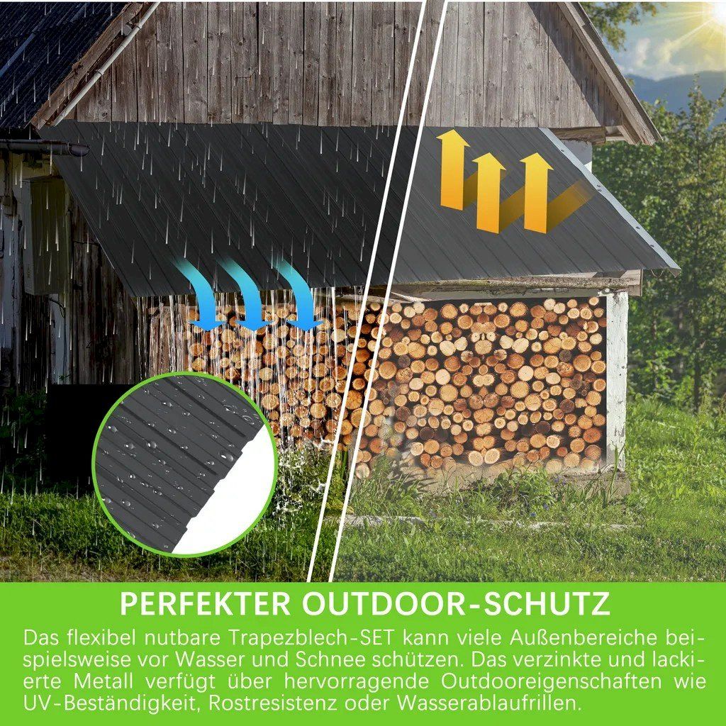 Profiles: 22x Trapezblech 108cm x 42.6cm Anthrazit – Neuf avec emballage d'origine à Bottighofen par zaap 3