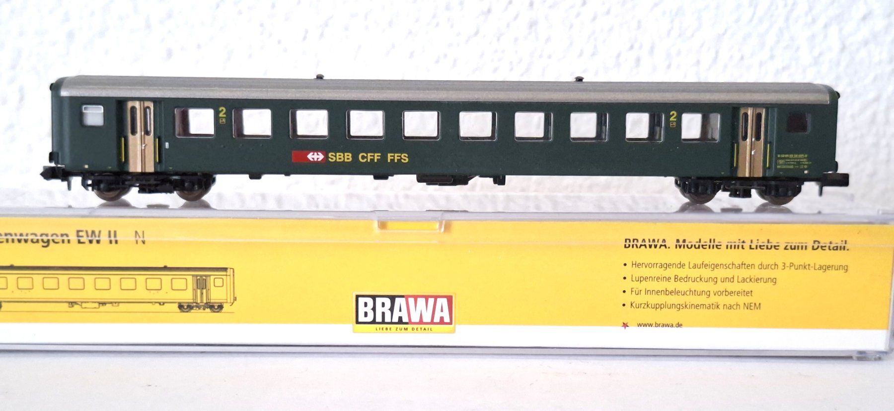Brawa Modellini di ferrovie: Brawa SBB EW II B  65225 – Usato da Biberist venduto da Ntrains