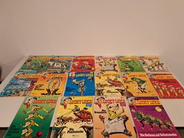 Lot alte Comic Hefte-Bücher/ Lucky Luke