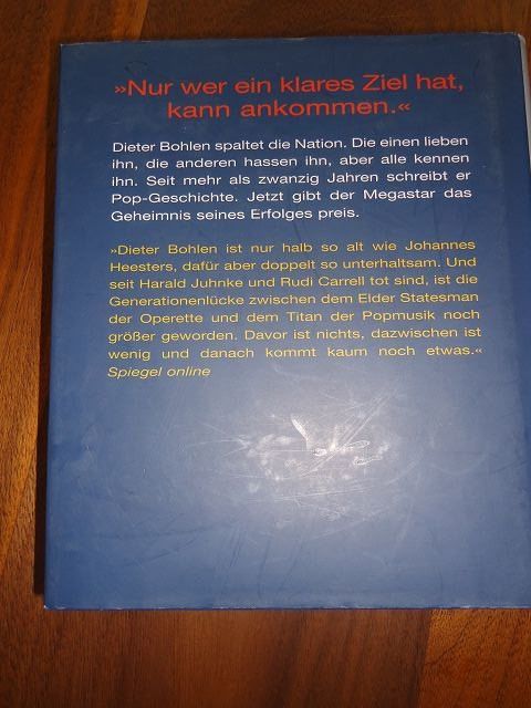 Libri: Dieter Bohlen, der Bohlenweg – Usato da Ergisch venduto da Baluna24 1