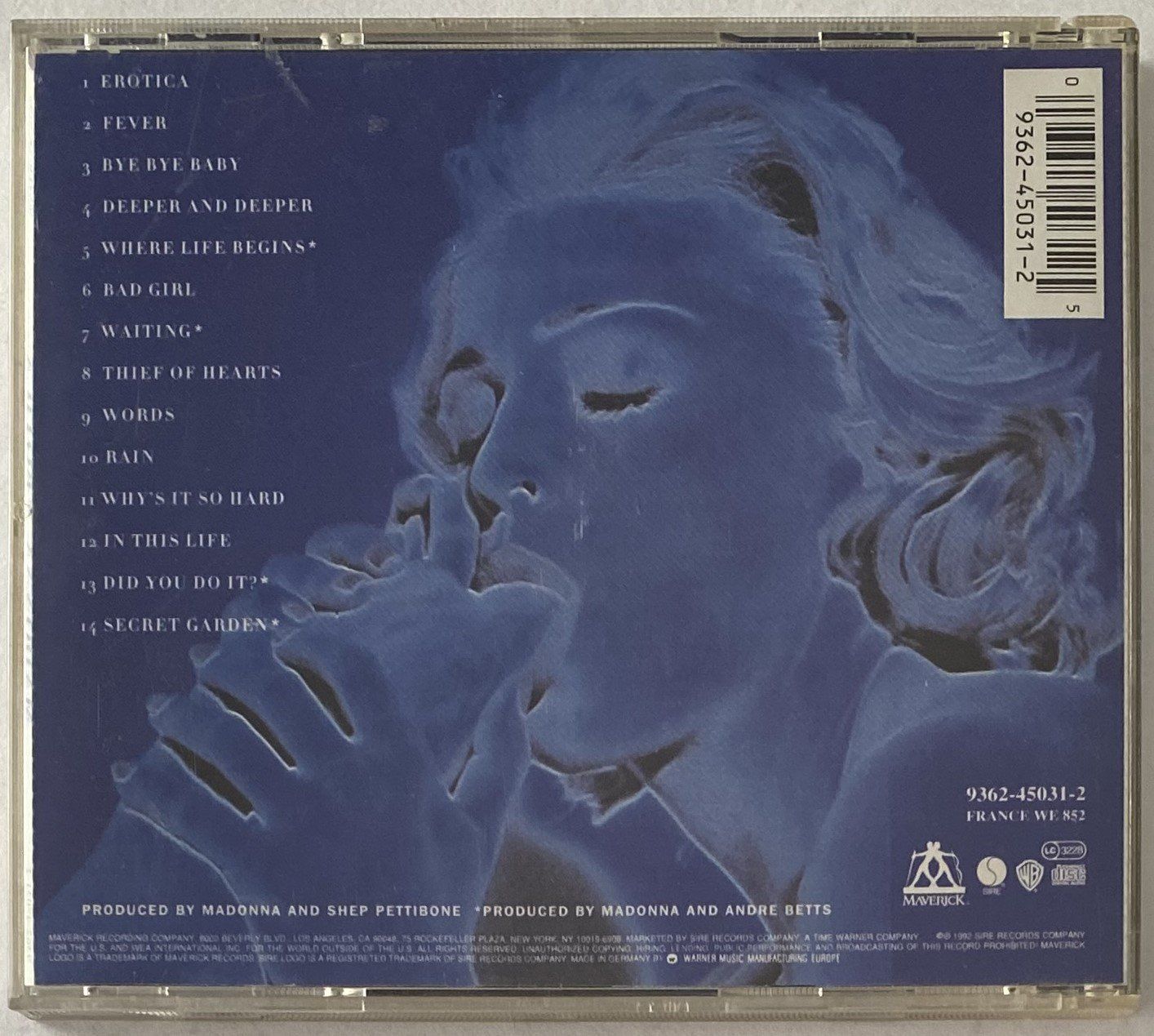 CDs: Madonna, Erotica – D'occasion à Flums par Asquillo 1