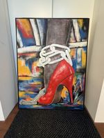 H.R. Steininger Original Painting: Red Heel in Chains
