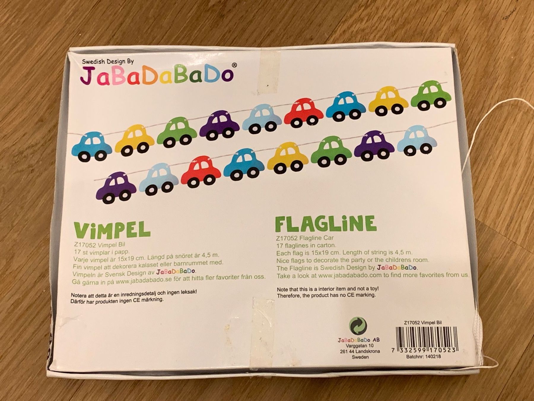 Tutte le decorazioni: Wimpelkette / Flagline Autos Karton – Usato da Signau venduto da stalder-langenegger 1