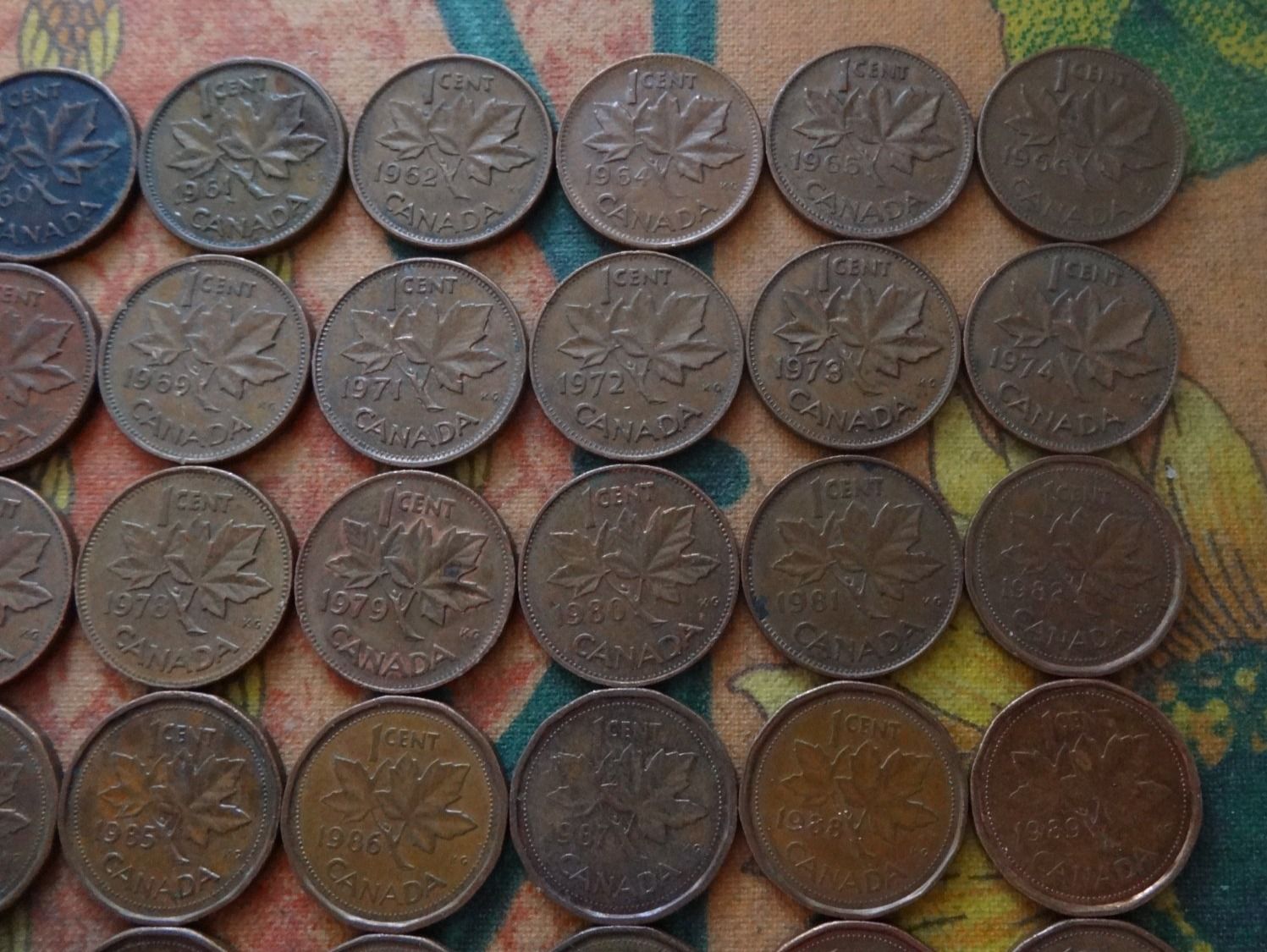 Toutes les monnaies: CANADA  Lot   49x   1 Cent   1958 à 2010 – D'occasion à Romanel-sur-Lausanne par Swift13 2