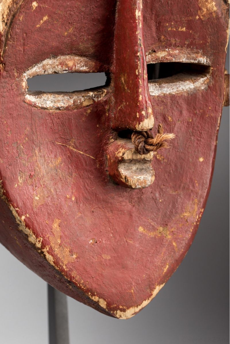 Internationale Kunst: Afrikanische Maske Nkaaki, Lwalu, Lwalwa, Kongo – Gebraucht aus Winterthur von TheArtAffair 6