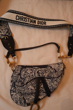 Dior Saddle Bag Kaschmir Animal Print+Original Schultergurt