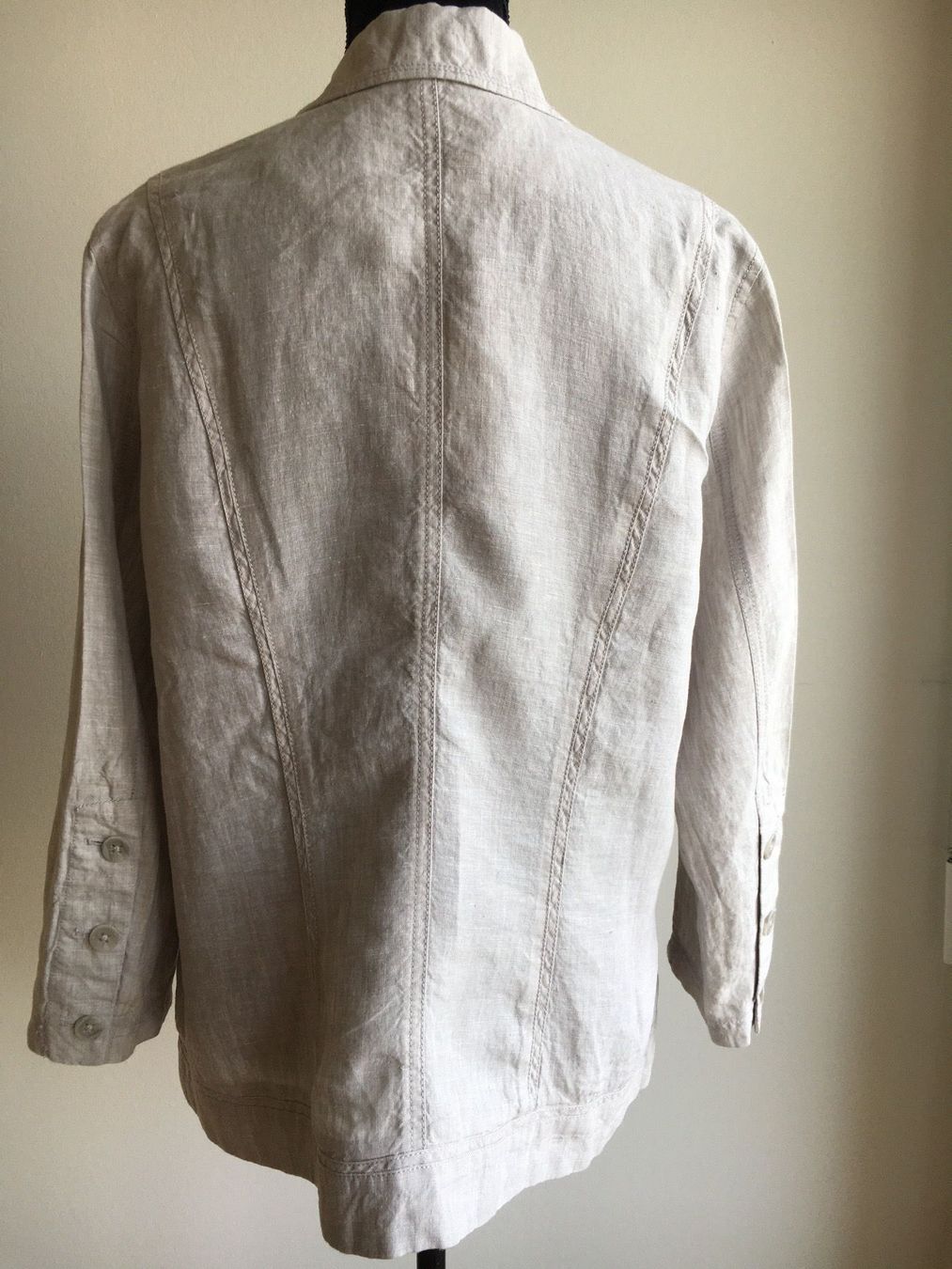 Completi & Tailleur: Olsen - Leinen Blazer / Jacke, grau, 42 – Nuovo (secondo la descrizione) da Luzern venduto da Jiggy_8898 4