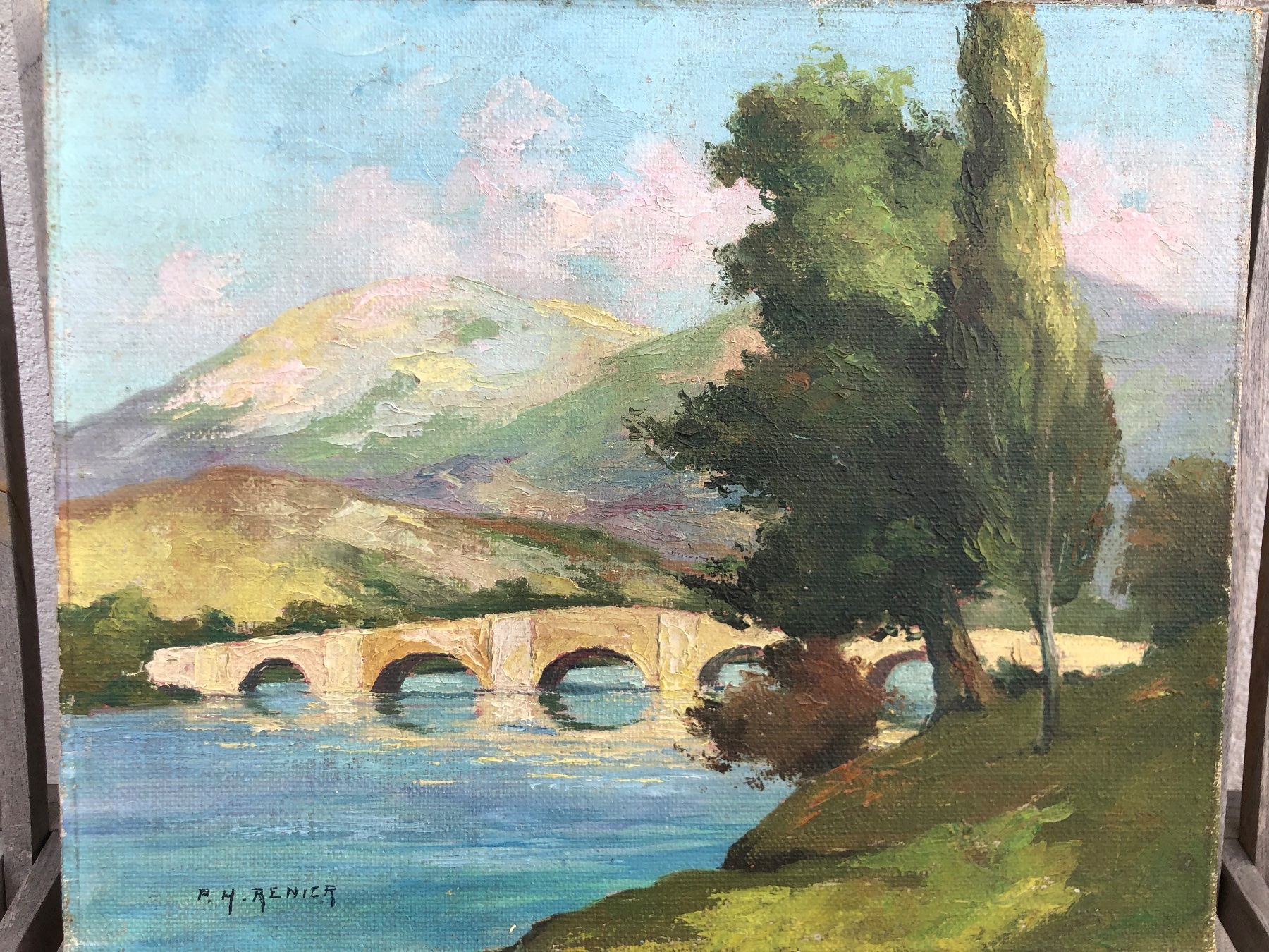 Dipinti: Renier - Antikes Gemälde - Vallée du Verdon Provence – Usato da Arlesheim venduto da Men_l77g 3