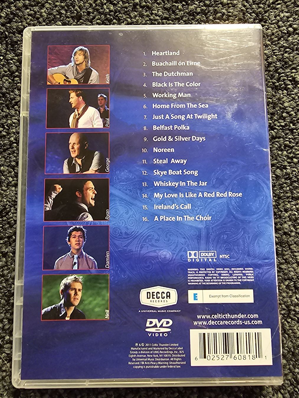 Tutti i DVDs: Celtic Thunder - Heritage (19632) – Usato da Ruswil venduto da jan_bxl5 1
