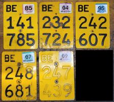 Mofa E-Bike BE Nummernschild 1 Stk. nach Wahl