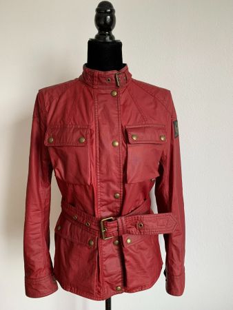 BELSTAFF: Super coole dunkelrote Kult-Jacke 'TRIALMASTER' 36