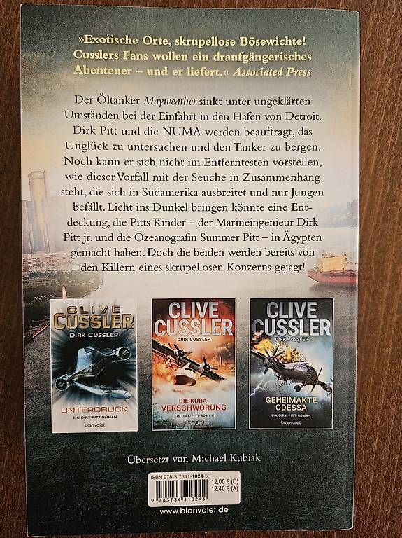 Libri: Die zehnte Plage (Clive Cussler) – Usato da Baar venduto da aeMPe 1