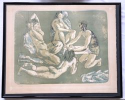 Hans Erni (1909-2015) - Lithografie -"Des Künstlers Modelle"