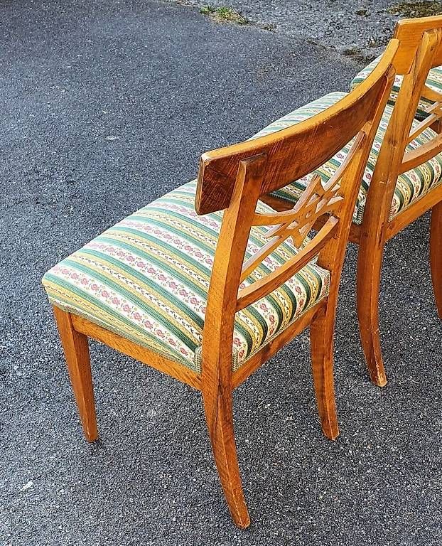 Sedie: Stühle- Biedermeier, gepolstert, Set 3 Stück – Usato da Winterthur venduto da the_kwc5 1
