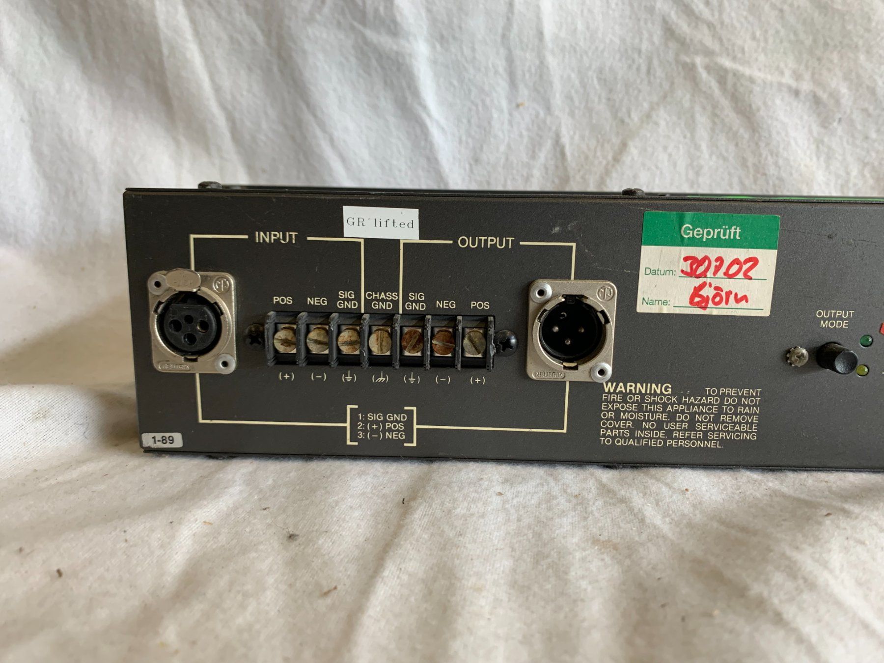 Rane Equalizzatori: Rane GE 30 einkanaliger Equalizer (S599) – Usato da Däniken SO venduto da Profog1 4