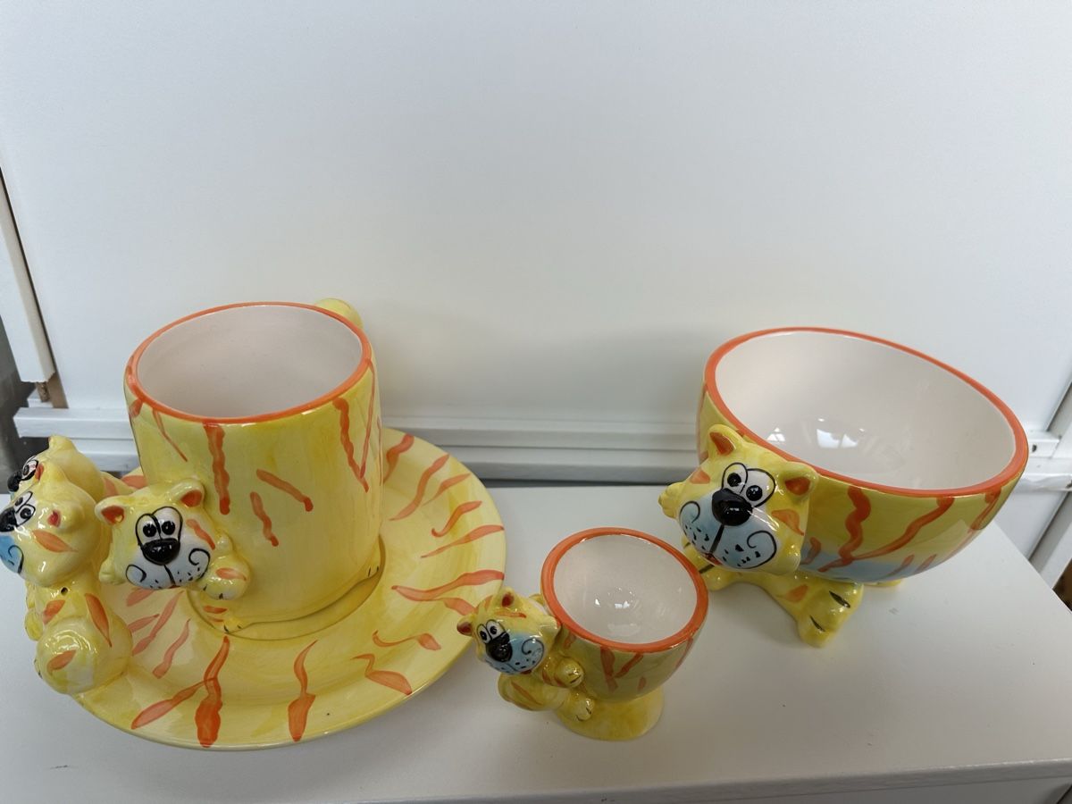 Set di piatti: Kinder Frühstücksset 4 tlg. Neu – Nuovo e nell'imballaggio originale da Frümsen venduto da Swissline90 1