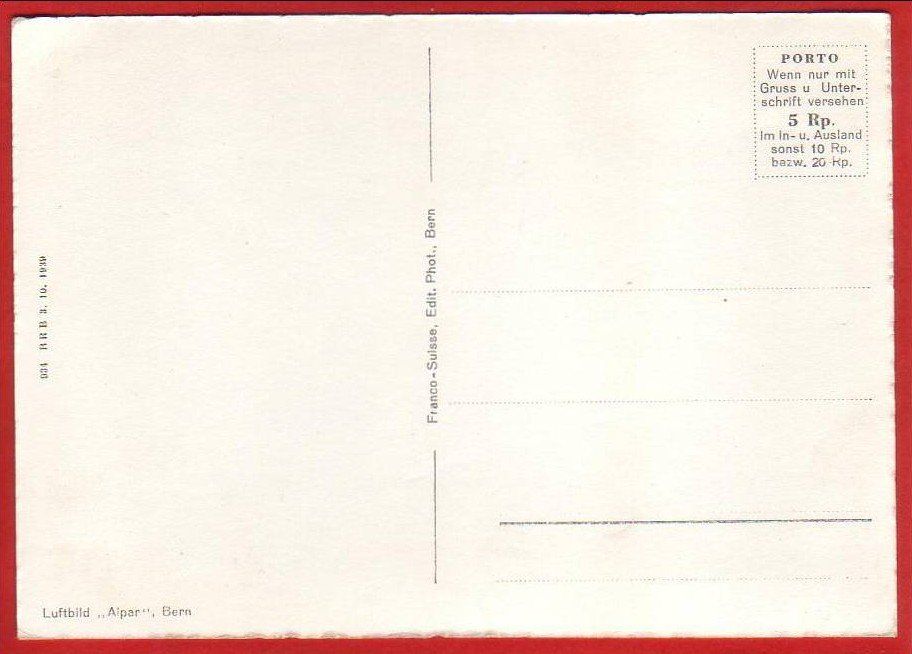 Cartoline postali: KLEINDIETWIL, LUFTBILD "ALPAR" BERN, GROSSFORMAT – Usato da Grüningen venduto da Kartenlaube 1