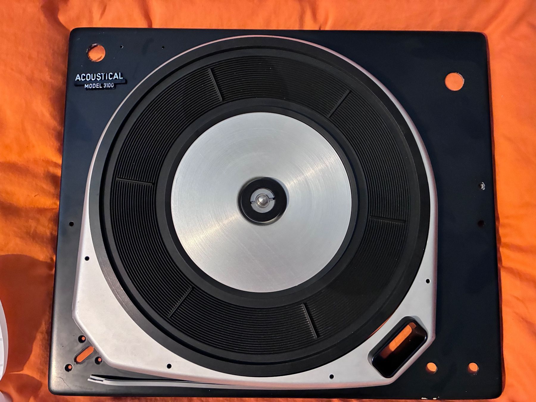 Giradischi: Turntable Acoustical 3100 parts . – Usato da Zürich venduto da HiFiAtelier
