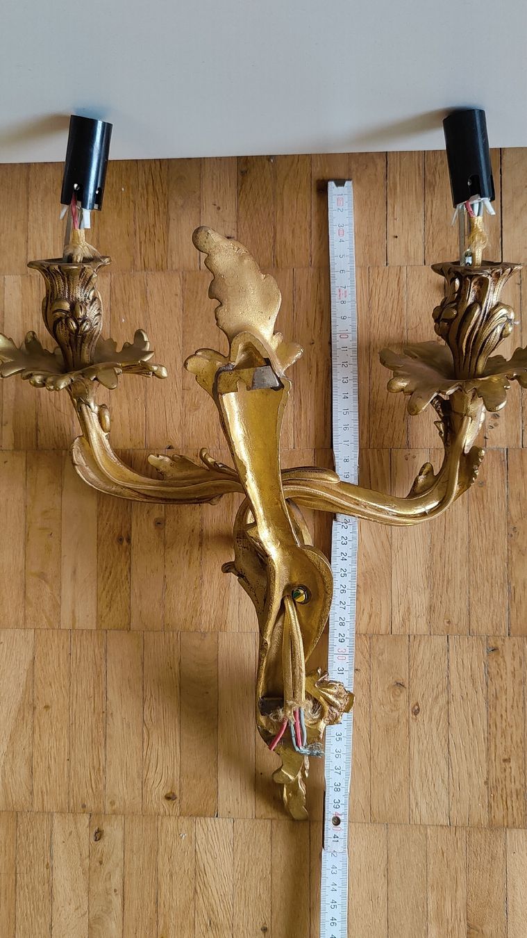 Lampade: Messing Wandleuchte Barockstil (W) – Usato da Aarau venduto da bro_9zsg 9