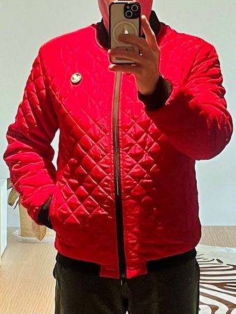 Edle Bomberjacke mit Diamondstitching Frühling/Herbst