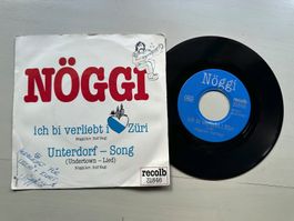 NÖGGI tolle Single Ich bin verliebt Züri SWISS 80's signiert
