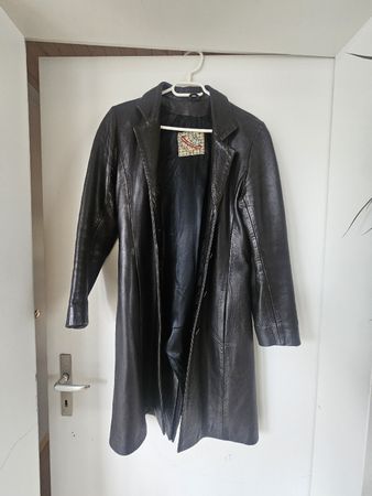 Angenehm weicher Vintage Ledermantel Gr. 36