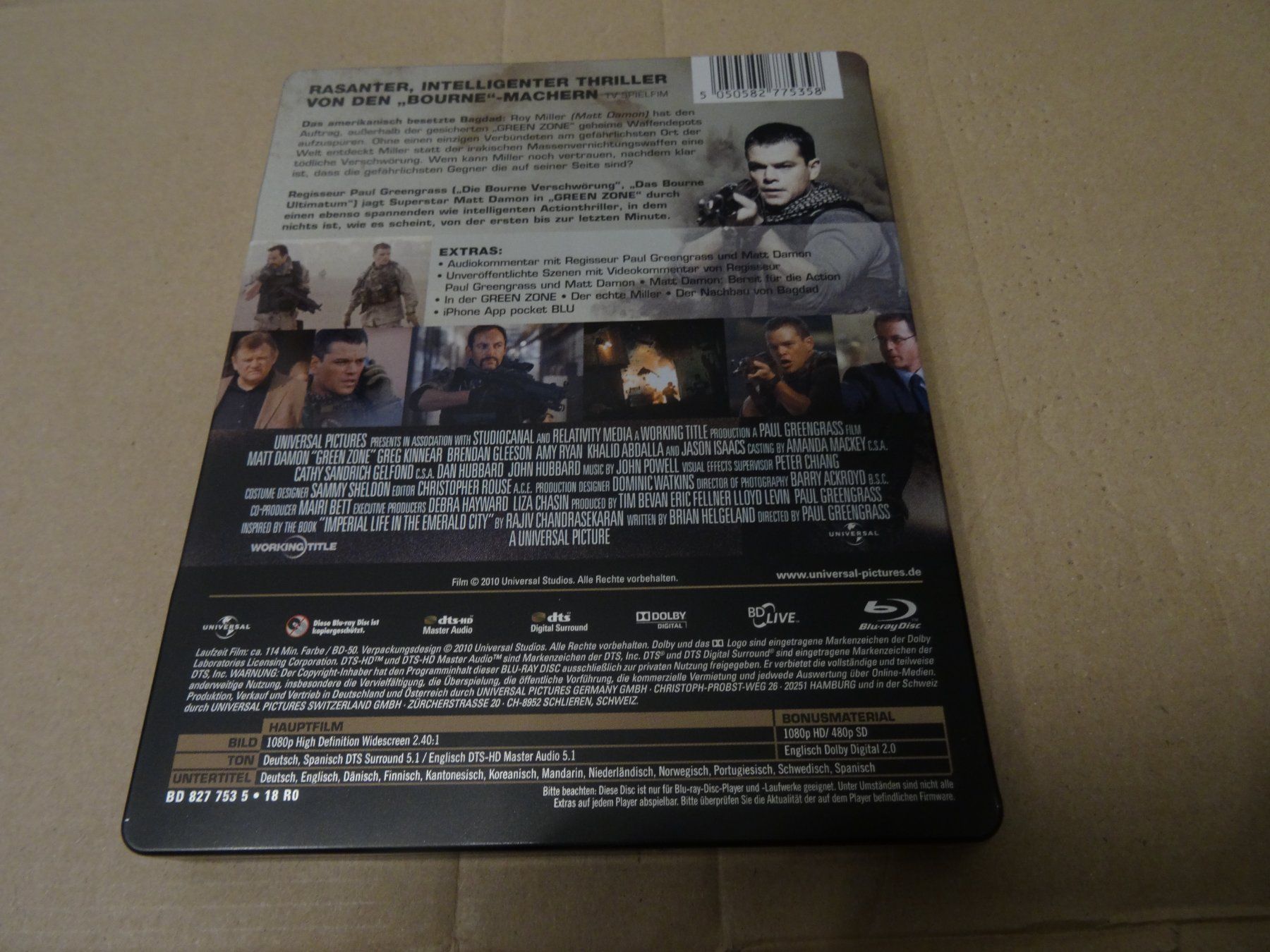 Tutti i DVDs: Green Zone STEELBOOK BLU-RAY – Usato da Olten venduto da Disc-Verkauf 2