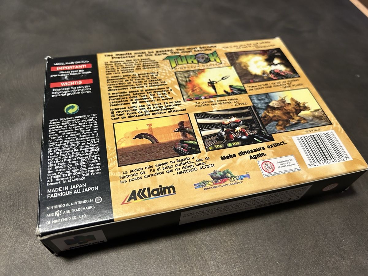 Nintendo Spiele: Nintendo 64 Turok Dinosaur Hunter  – Gebraucht aus Horw von  6